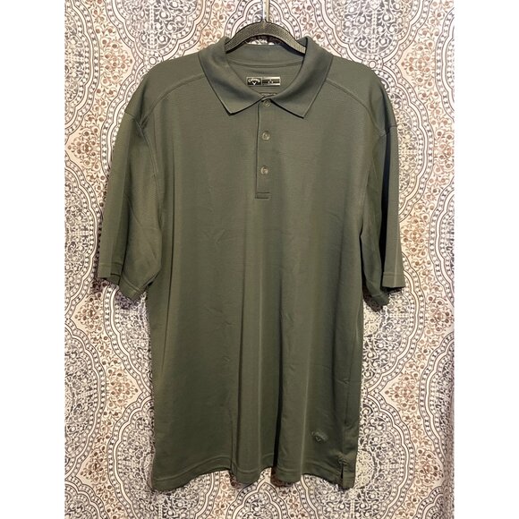 Callaway Mens Gray Short Sleeve Polo Shirt Size L - Picture 1 of 11
